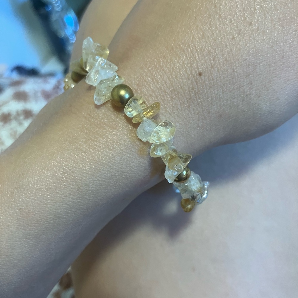 Citrine crystal bracelet